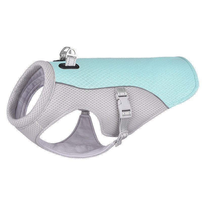 Cool Pet Summer Dog Cooling Vest for Heat Protection, Breathable and Ventilated